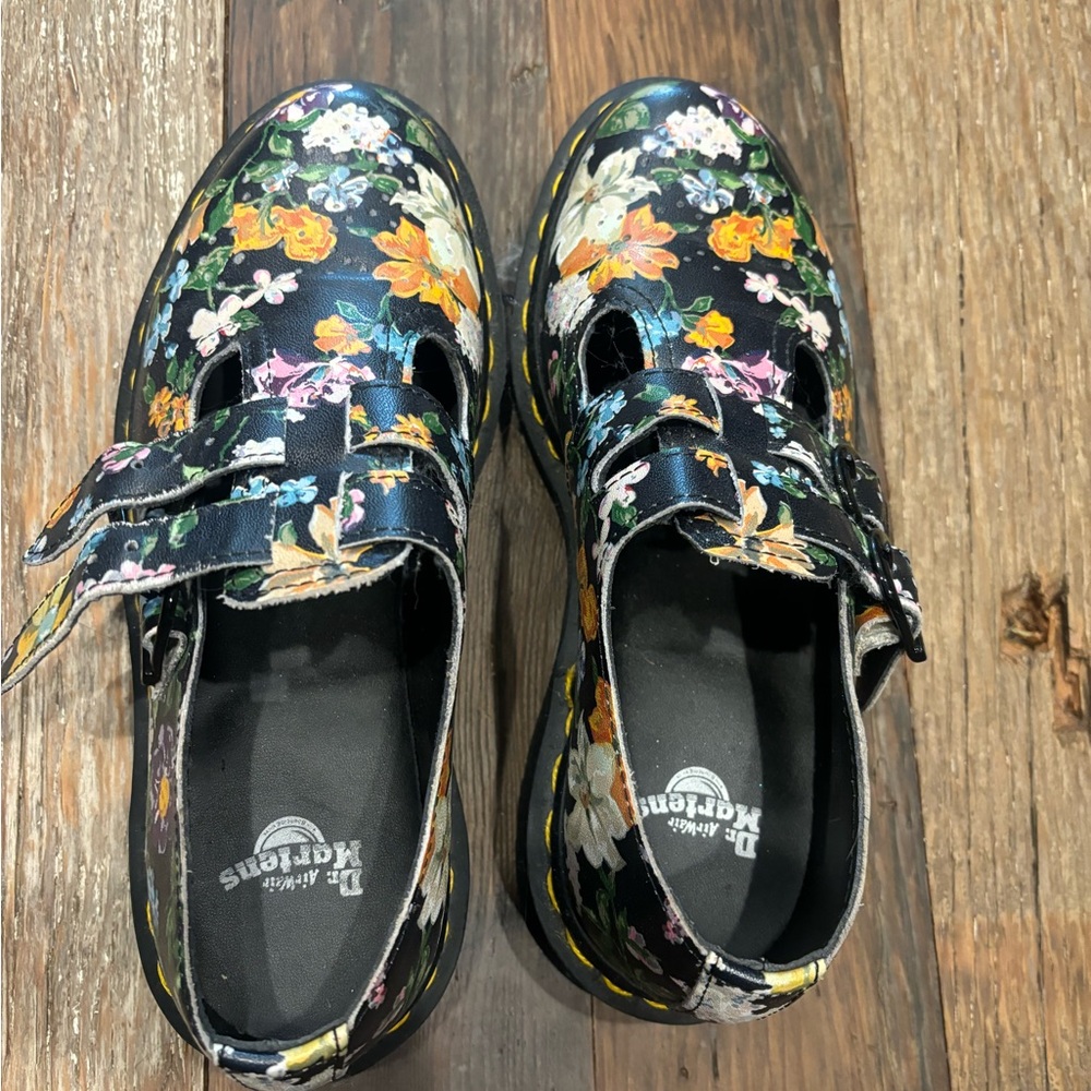 Doc Martens Floral Print Shoes